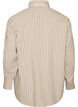 Striped shirt with detachable neck tie, Beige, Packshot image number 1