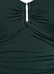 Swimsuit with ring detail and draping, Green, Packshot image number 2
