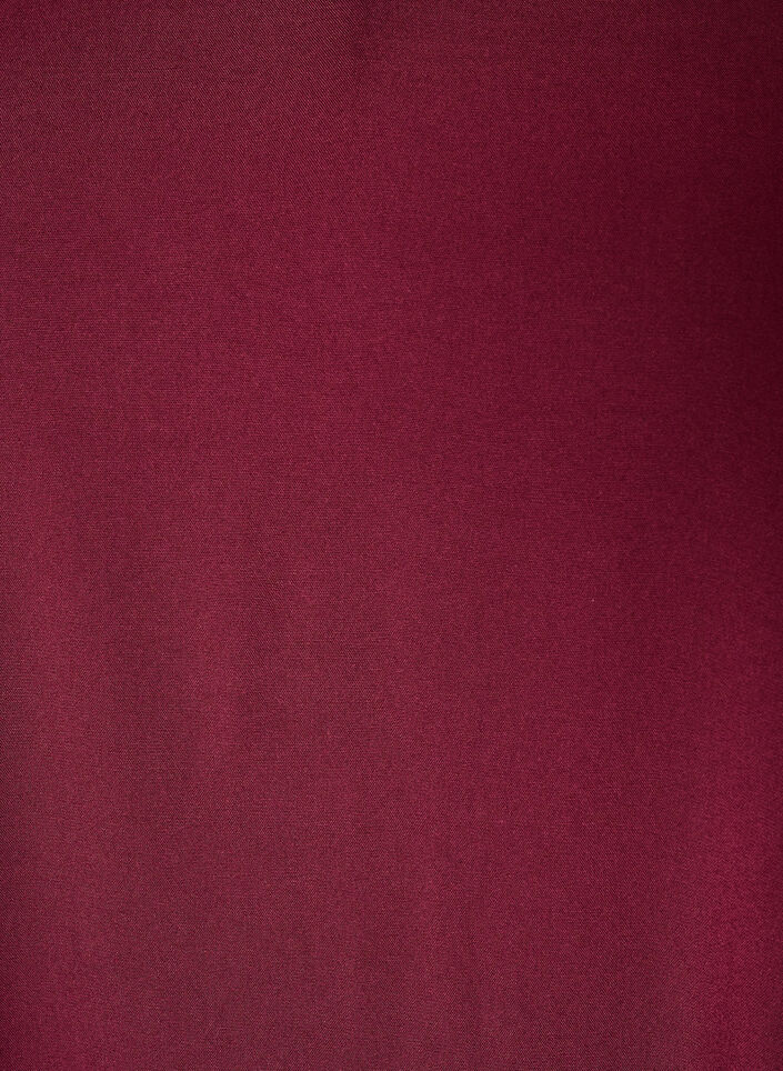 Viscose blouse with V-neck and rounded hem, Red, Packshot image number 2