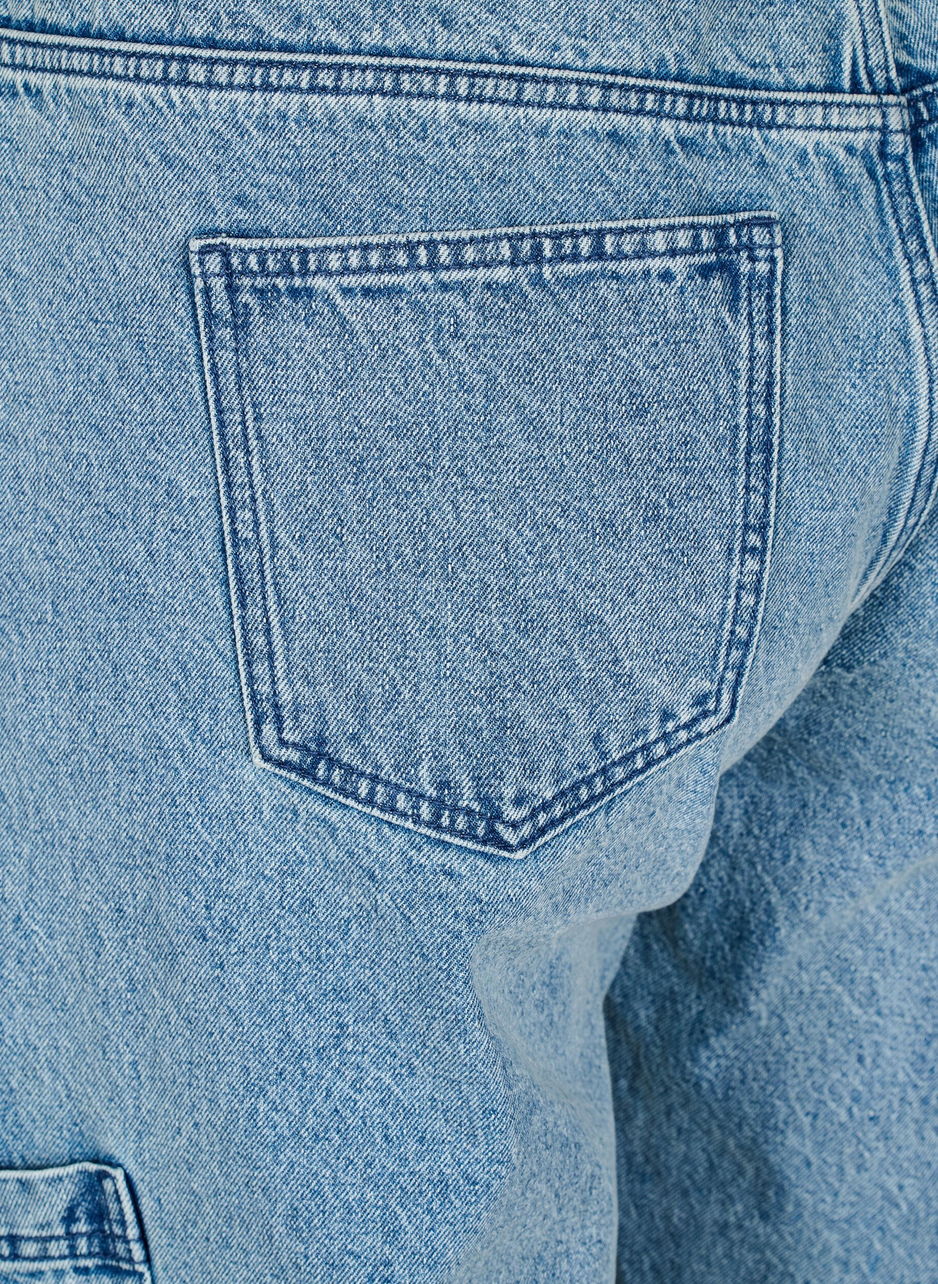 Zizzifashion High-waisted cargo jeans, Light Blue, Packshot image number 3