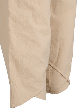 Cropped trousers in cotton, Oxford Tan, Packshot image number 3