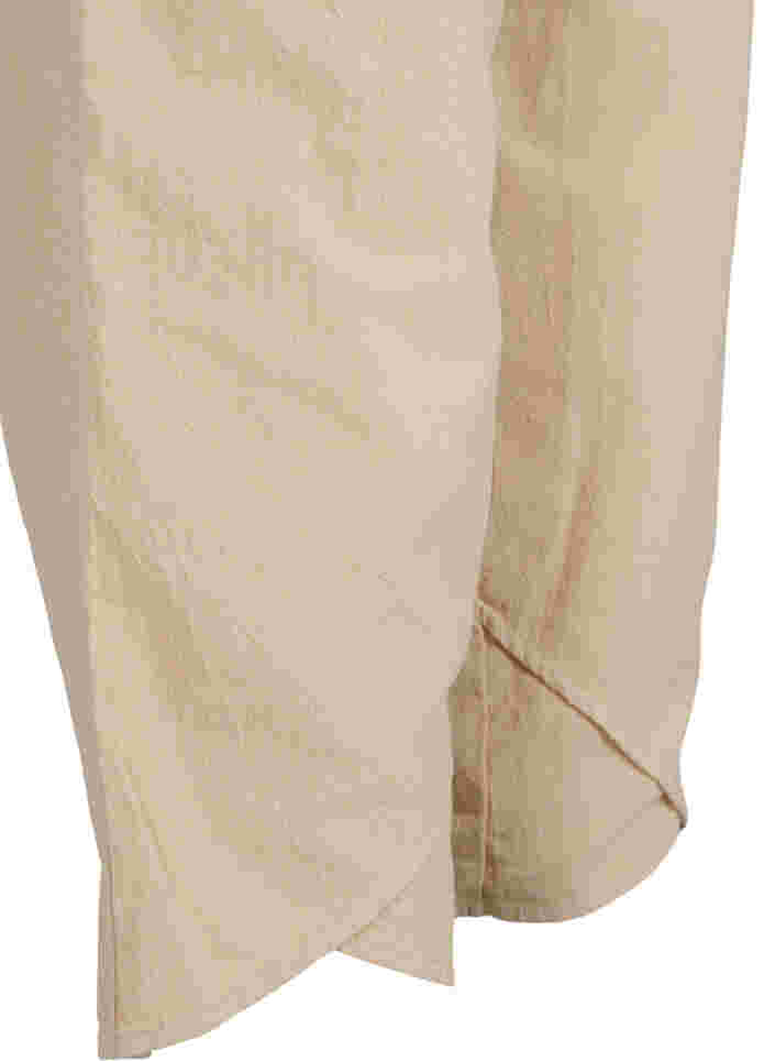 Cropped trousers in cotton, Oxford Tan, Packshot image number 3