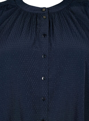 Short-sleeved shirt with dotted pattern, Total Eclipse, Packshot image number 2