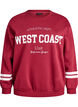 Sweatshirt with statement detail, Red, Packshot image number 0