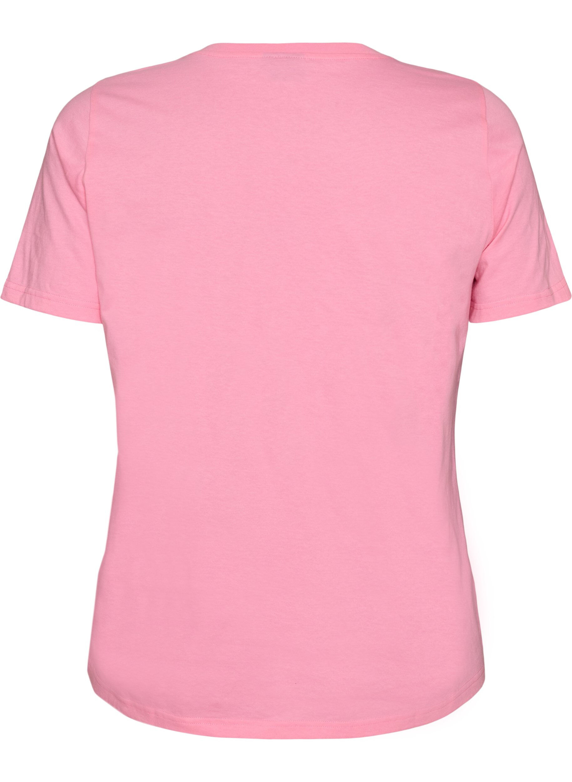 ZizzifashionOrganic cotton T-shirt with tomato print, Pink, Packshot image number 1