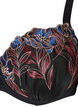 Moulded bra with floral embroidery, Black, Packshot image number 2