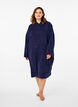 Terry poncho with hood, Navy Blazer, Model image number 2