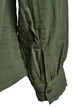 Cotton muslin shirt blouse with crochet details, Green, Packshot image number 3