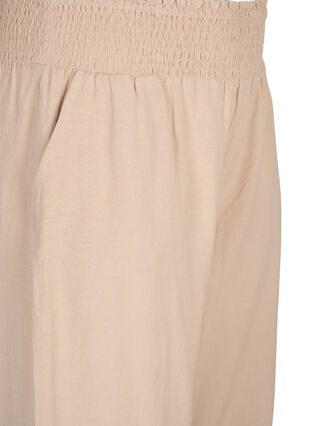 Smock pants with linen, Humus, Packshot image number 2