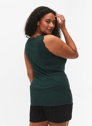 Top with lace trim, Scarab, Model image number 1