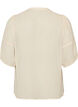 Blouse in seersucker with tie-string, Beige, Packshot image number 1