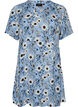 Short dress with floral print, Blue, Packshot image number 0