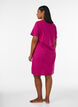 Organic cotton nightdress with V-neck, Red, Model image number 2