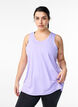 Solid coloured training top with a round neck, Purple, Model image number 0