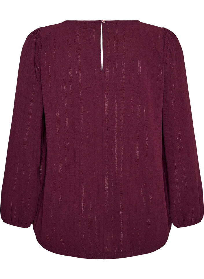 Blouse with glitter, Red, Packshot image number 1