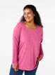 Long-sleeved T-shirt with round neck, Malaga Mel., Model image number 0