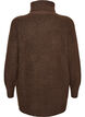 Loose knit jumper with a turtleneck, Brown, Packshot image number 1