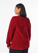 Cardigan with wool and alpaca and decorative buttons, Red, Model image number 2