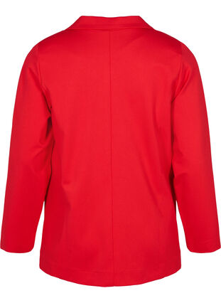 Simple blazer with button, Flame Scarlet, Packshot image number 1