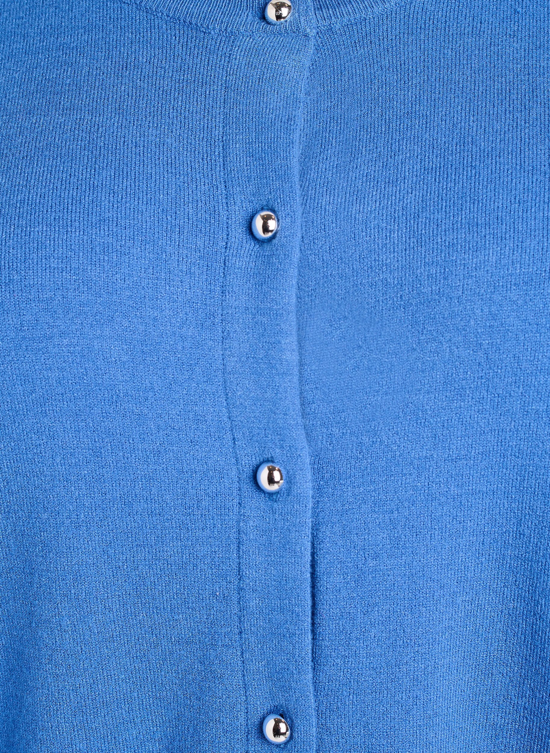 Zizzifashion Cardigan with round buttons, Blue, Packshot image number 2