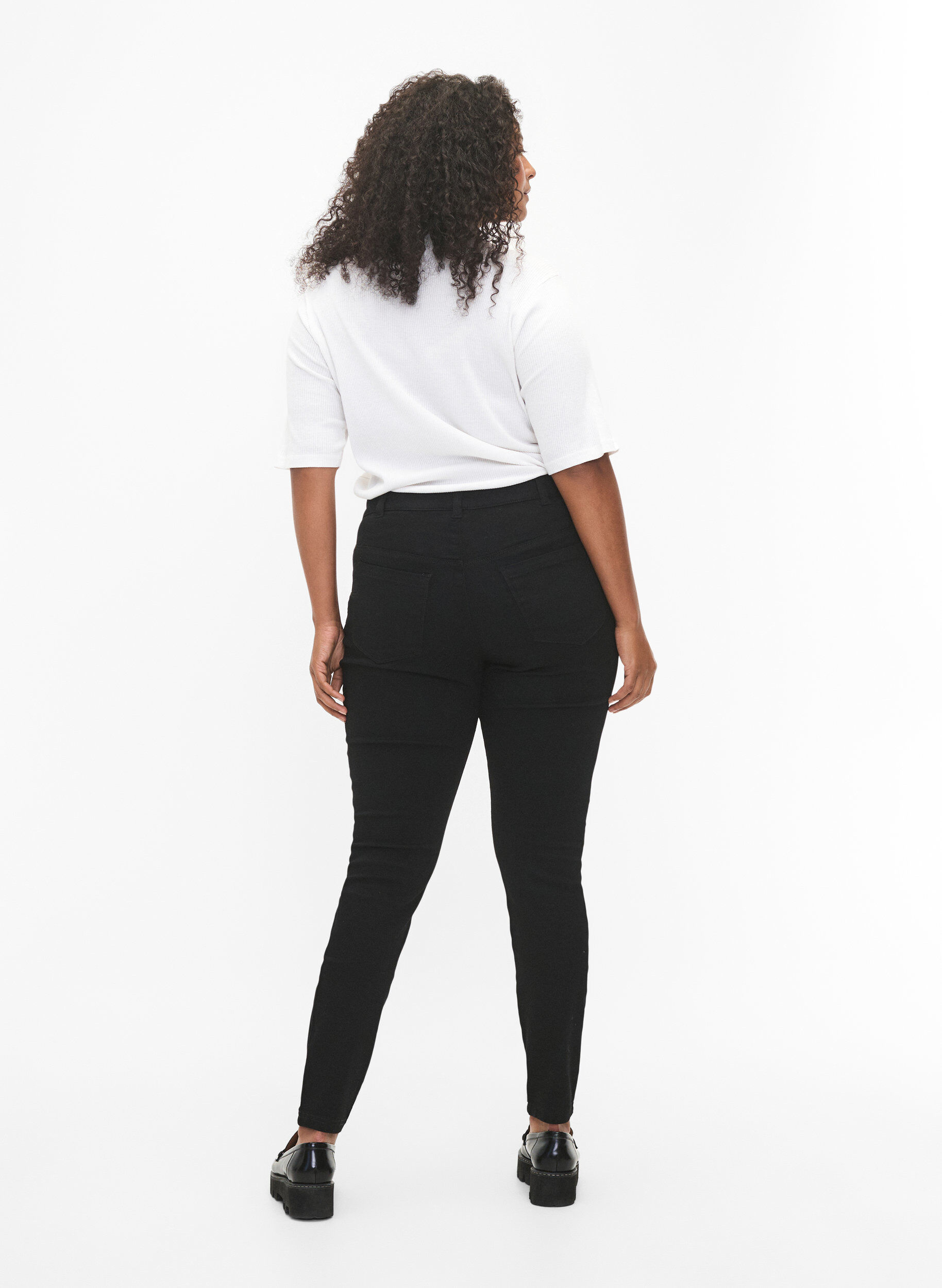 ZizzifashionJeggings in cotton blend, Black, Model image number 1