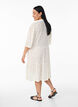 Short A-line dress with 1/2 sleeves, White, Model image number 1