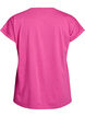 Short sleeve cotton blend T-shirt, Rose, Packshot image number 1