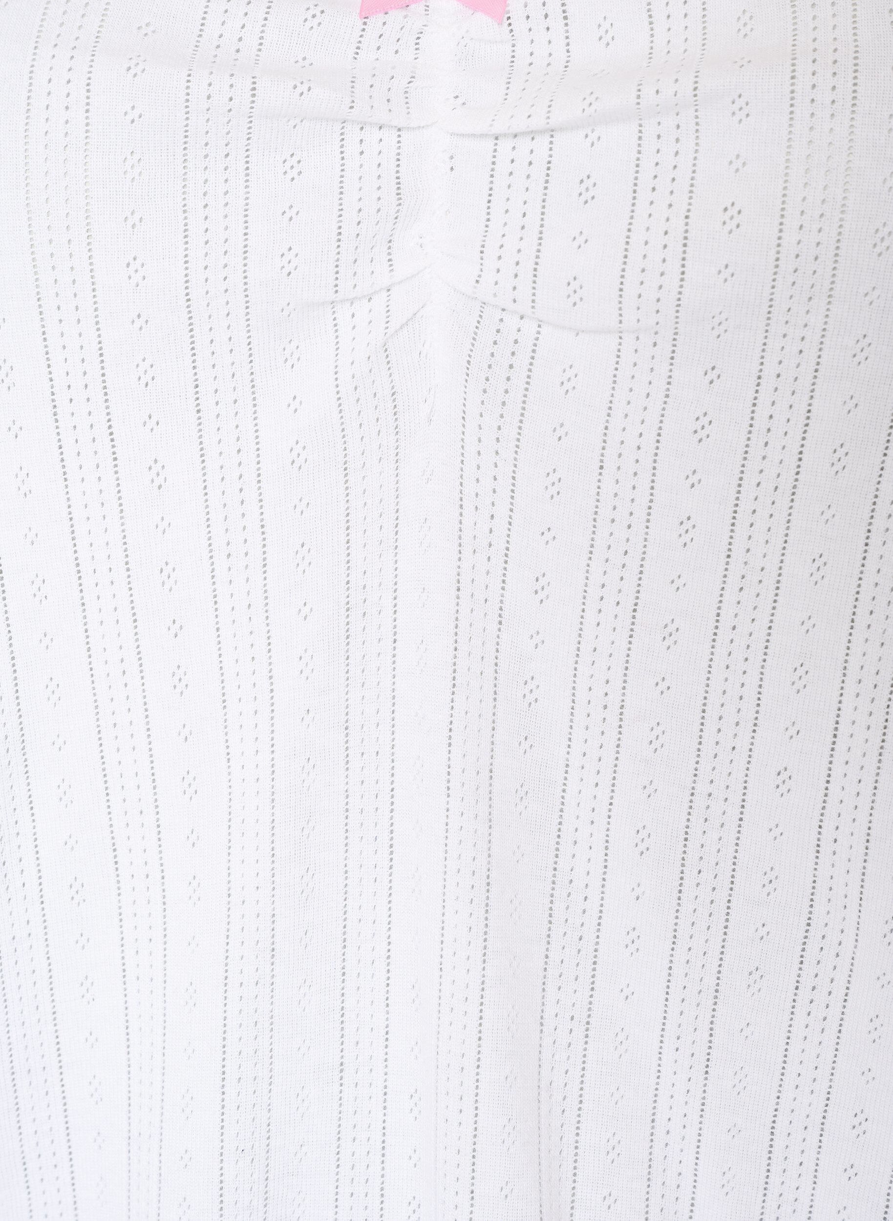 ZizzifashionNight top in organic cotton with eyelet embroidery, White, Packshot image number 2