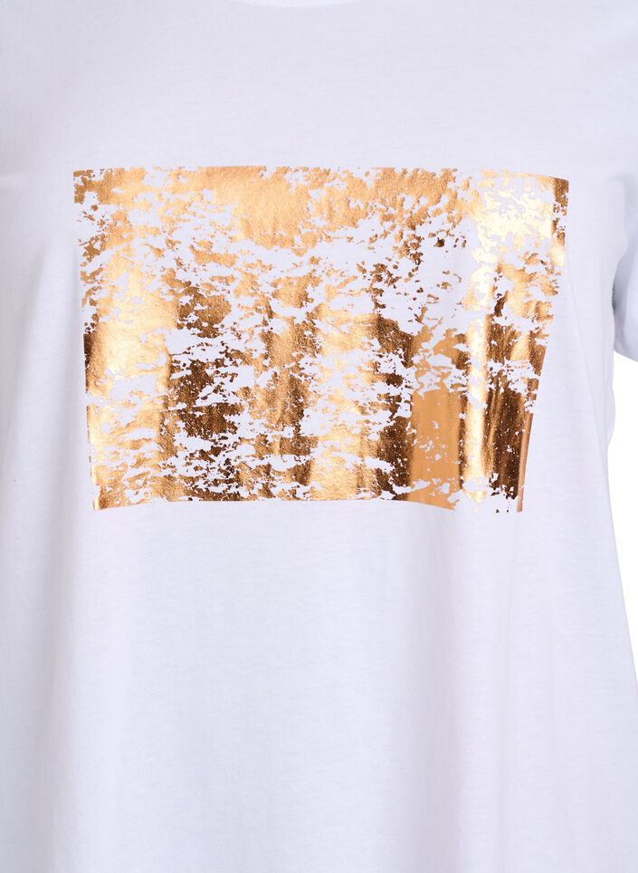 FLASH - T-shirt with print, White, Packshot image number 2
