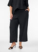 High-waisted culottes with an elasticated back, Black, Model image number 2