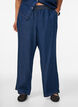 Wide-leg Lyocell trousers with a denim look, Blue, Model image number 2