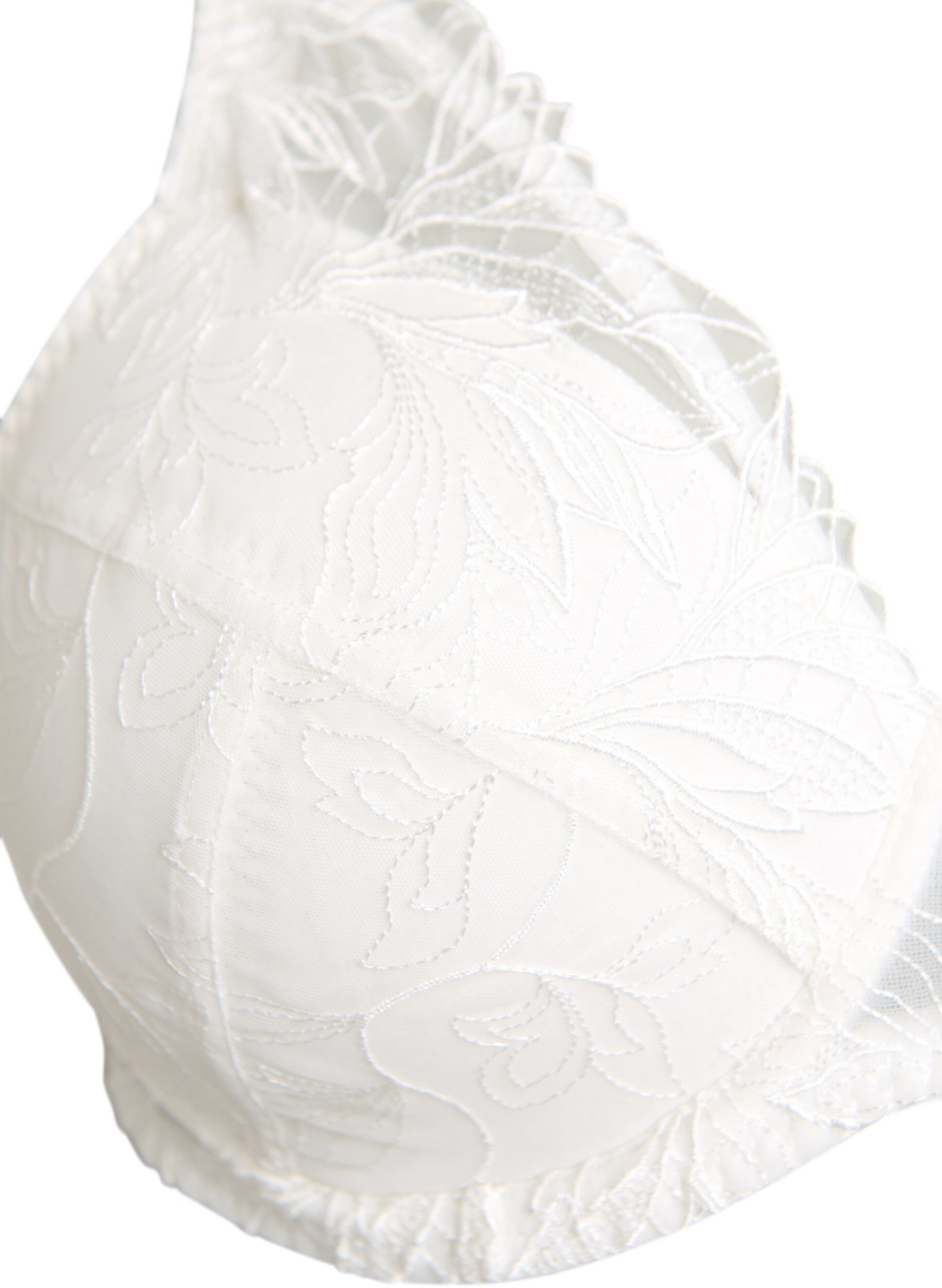 ZizzifashionPadded lace bra with underwire, White, Packshot image number 2