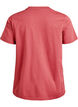 Basic cotton T-shirt with round neck, Red, Packshot image number 1