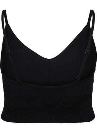 Seamless bra top, Black, Packshot image number 1