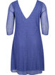V-neck lace dress with 3/4 sleeves, Blue, Packshot image number 1