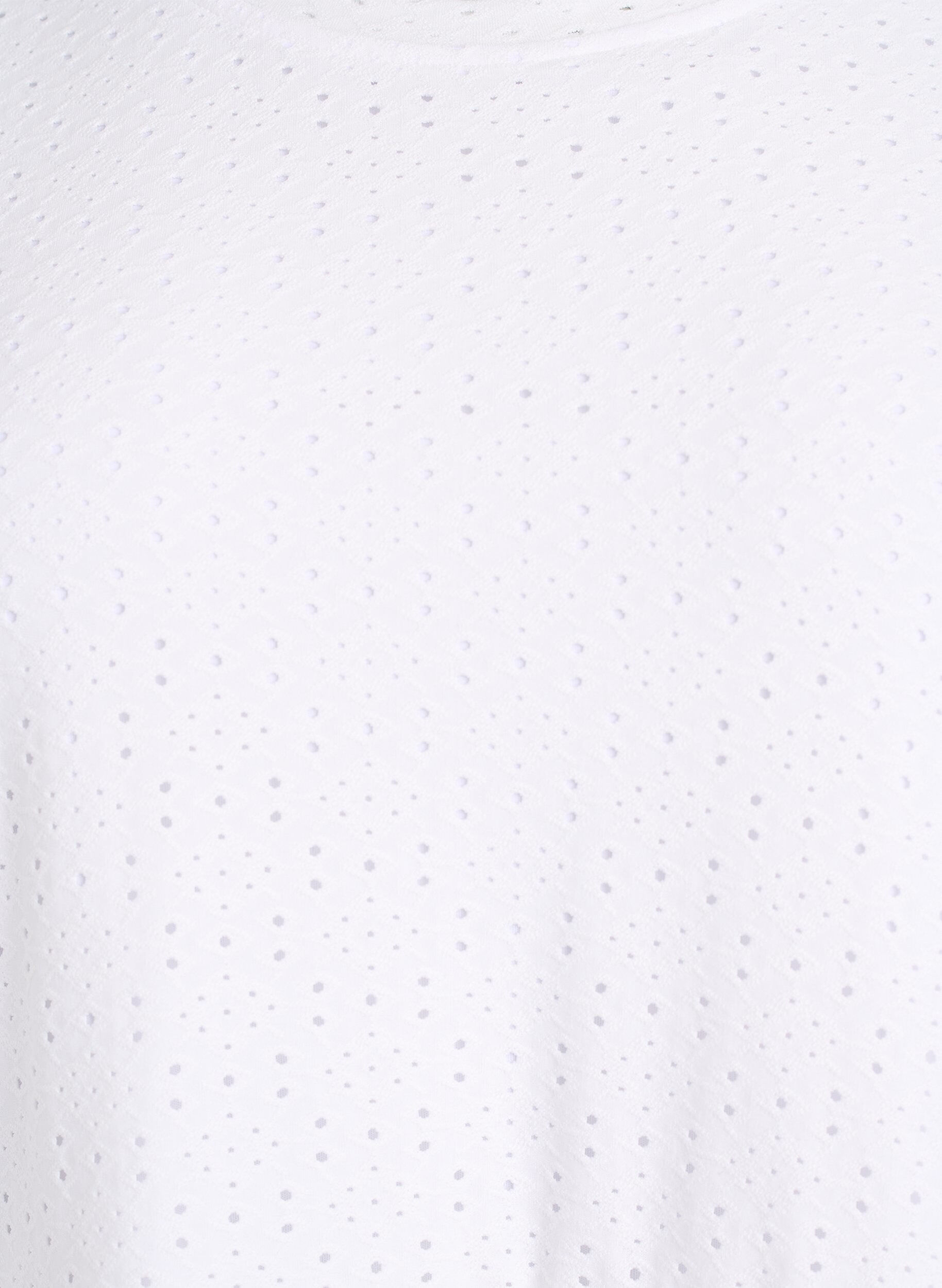 ZizzifashionShort dress with lace pattern and layered skirt, White, Packshot image number 2