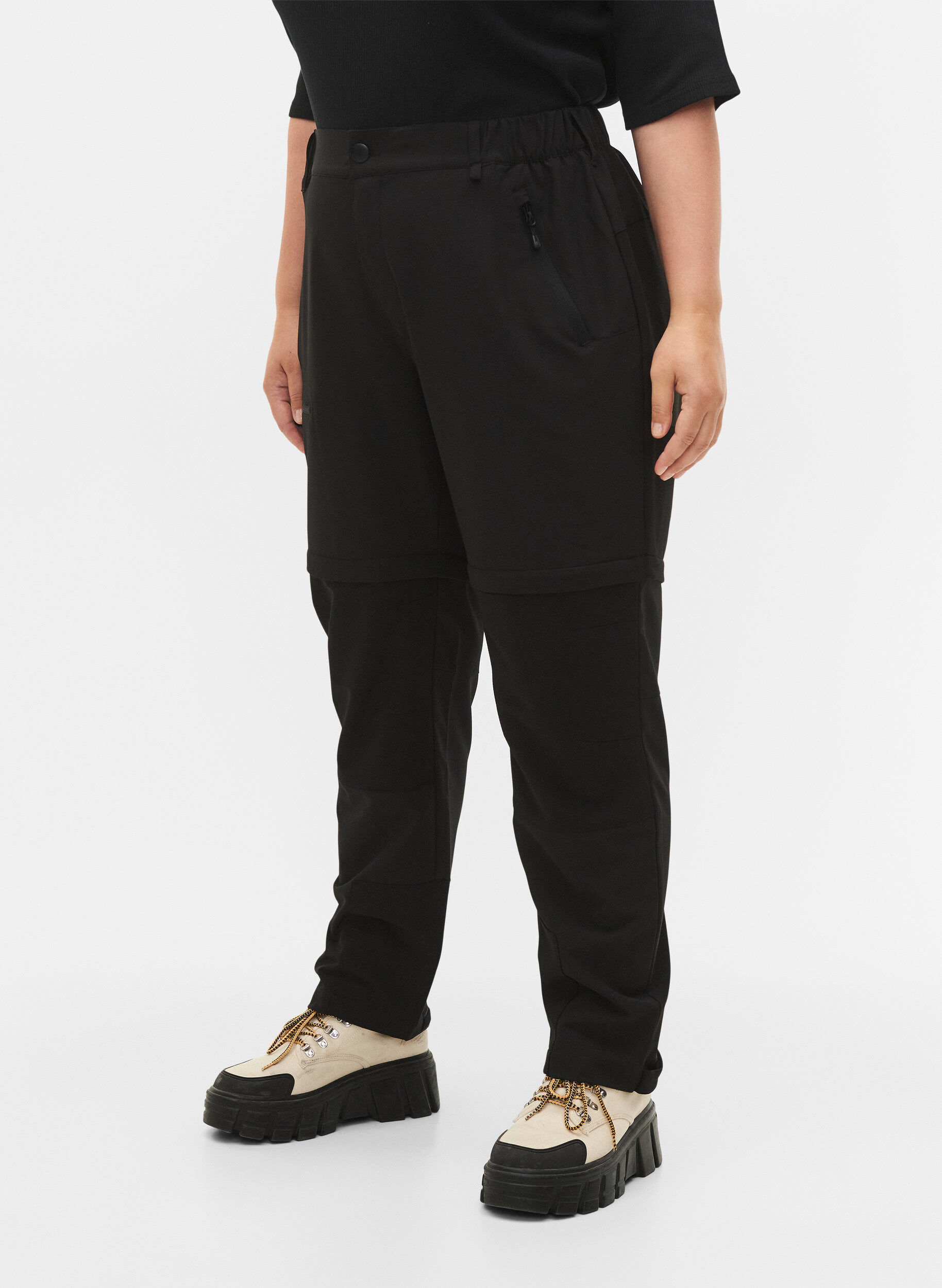 Zizzifashion 2-in-1 hiking pants, Black, Model image number 2
