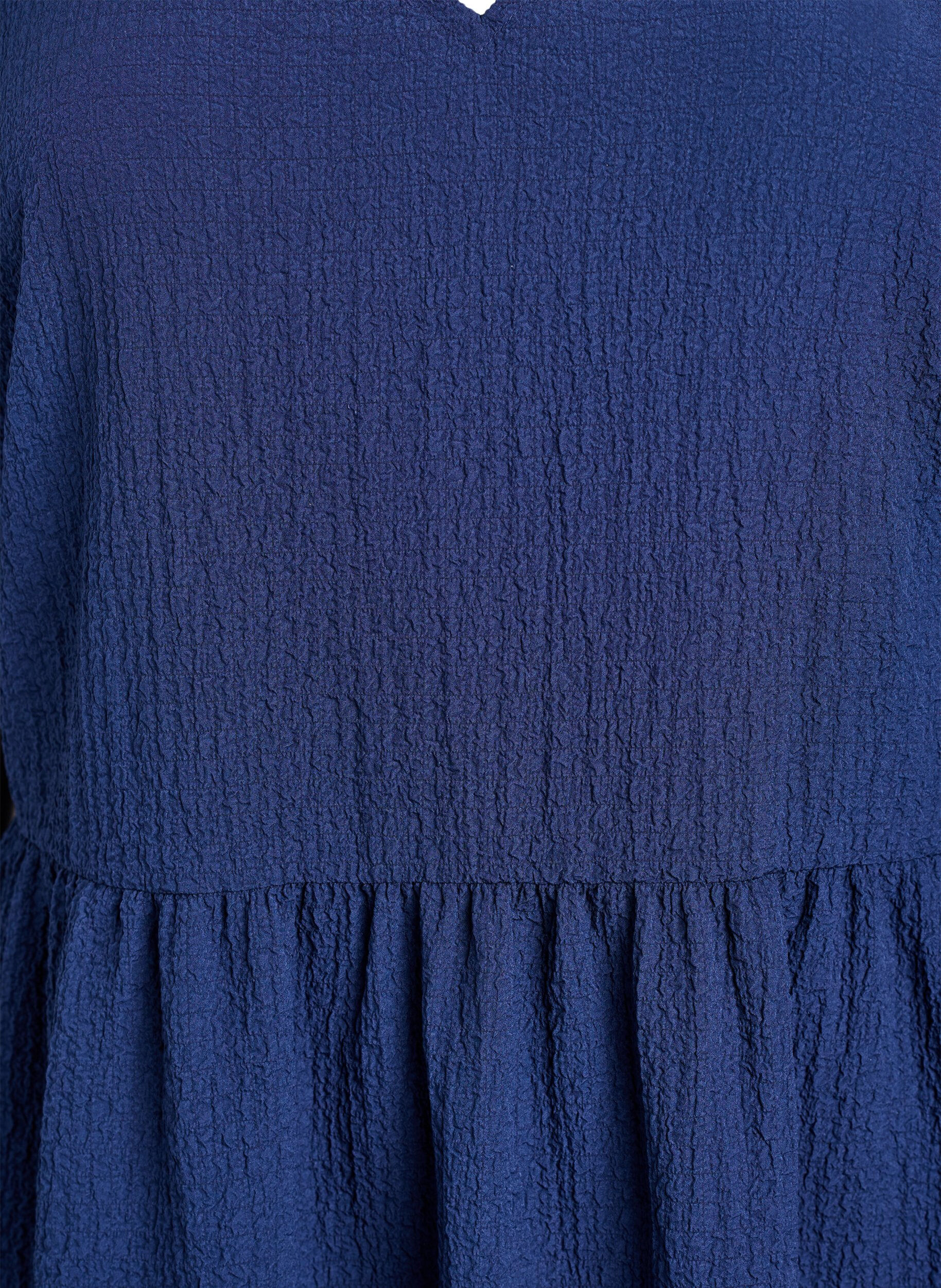 ZizzifashionShort A-line dress, Blue, Packshot image number 2