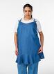 Knee-length strap dress in TENCEL&trade; Lyocell with a denim look, Blue, Model image number 0
