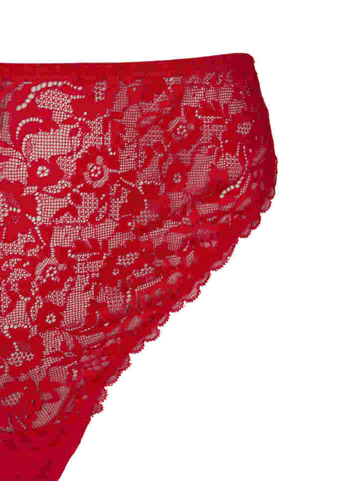 Lace G-string with regular waist, Red Ass., Packshot image number 2