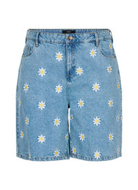 High waisted Mille shorts with embroidered flowers