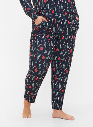 Christmas trousers with print, Night Sky XMAS AOP, Model image number 2