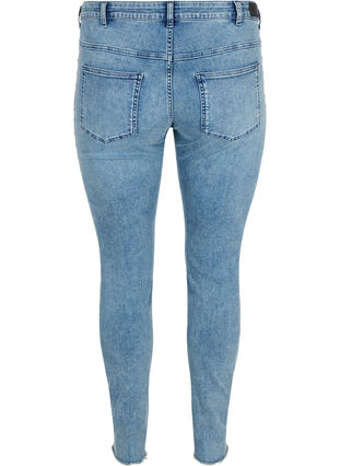 Cropped Amy jeans with studs, L.Blue Stone Wash, Packshot image number 1