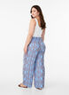 Loose trousers in cotton muslin with polka dots, Light Blue, Model image number 1