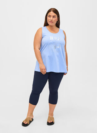 Cotton top with a-shape, Serenity W. Beach, Model image number 2