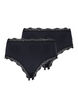 2-pack briefs with lace edges, Black, Packshot image number 1