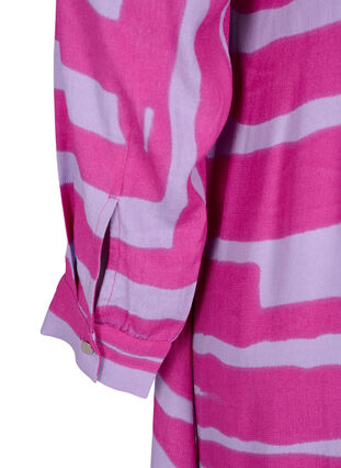 Printed maxi dress in viscose, Rose Violet AOP, Packshot image number 3