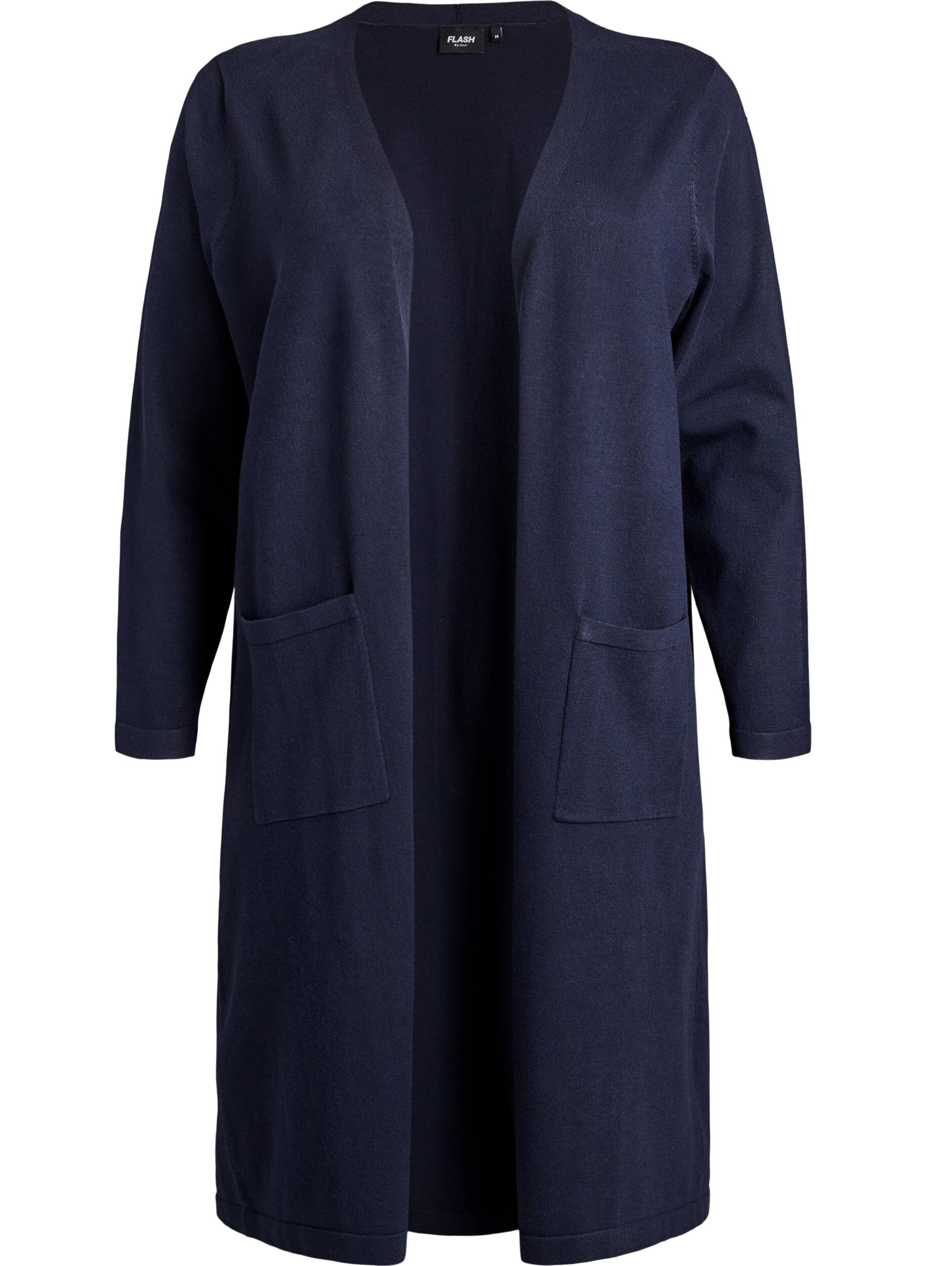 FLASH - Long, open cardigan with pockets