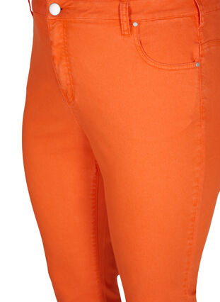 Close-fitting capris with zip, Orange , Packshot image number 2