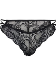 Brazilian lace underwear, Black, Packshot